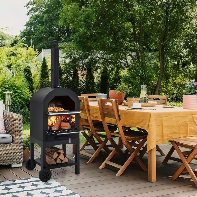 Four à Pizza Nero 5 à Bois Extérieur