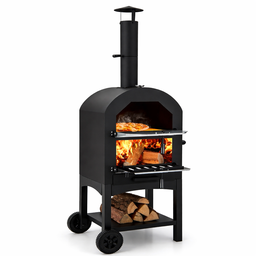Four à Pizza Nero 5 à Bois Extérieur