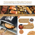 Four à Pizza Vivo 1 à Bois Portable Cheminée Amovible