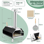 Four à Pizza Vivo 2 à Bois Portable